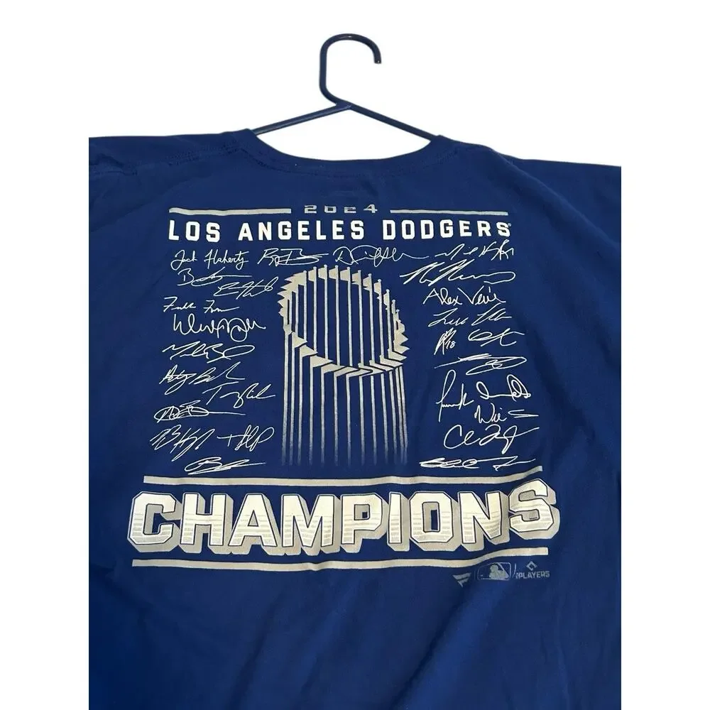 LOS ANGELES DODGERS Fanatics 2024 World Series Champions ROSTER t shirt Mens XL